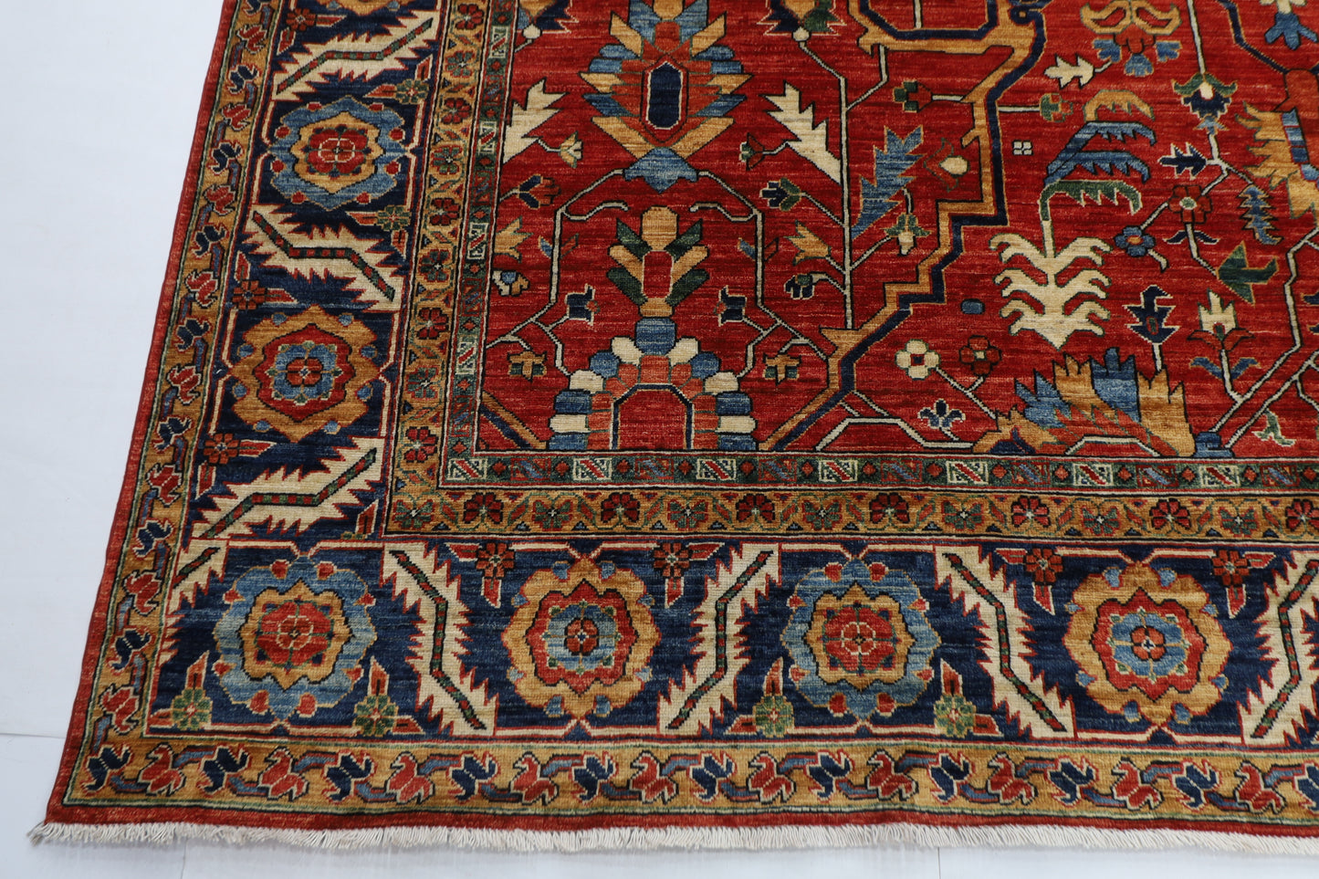 305 x 437 cm | serapi Red Area Rug Afghan Hand Knotted veg Dye Wool carpet