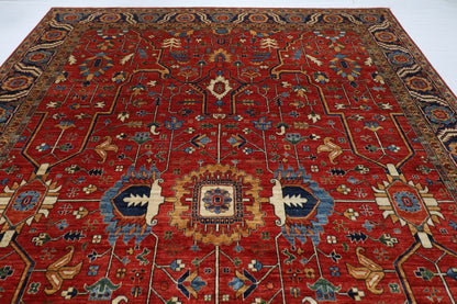 305 x 437 cm | serapi Red Area Rug Afghan Hand Knotted veg Dye Wool carpet