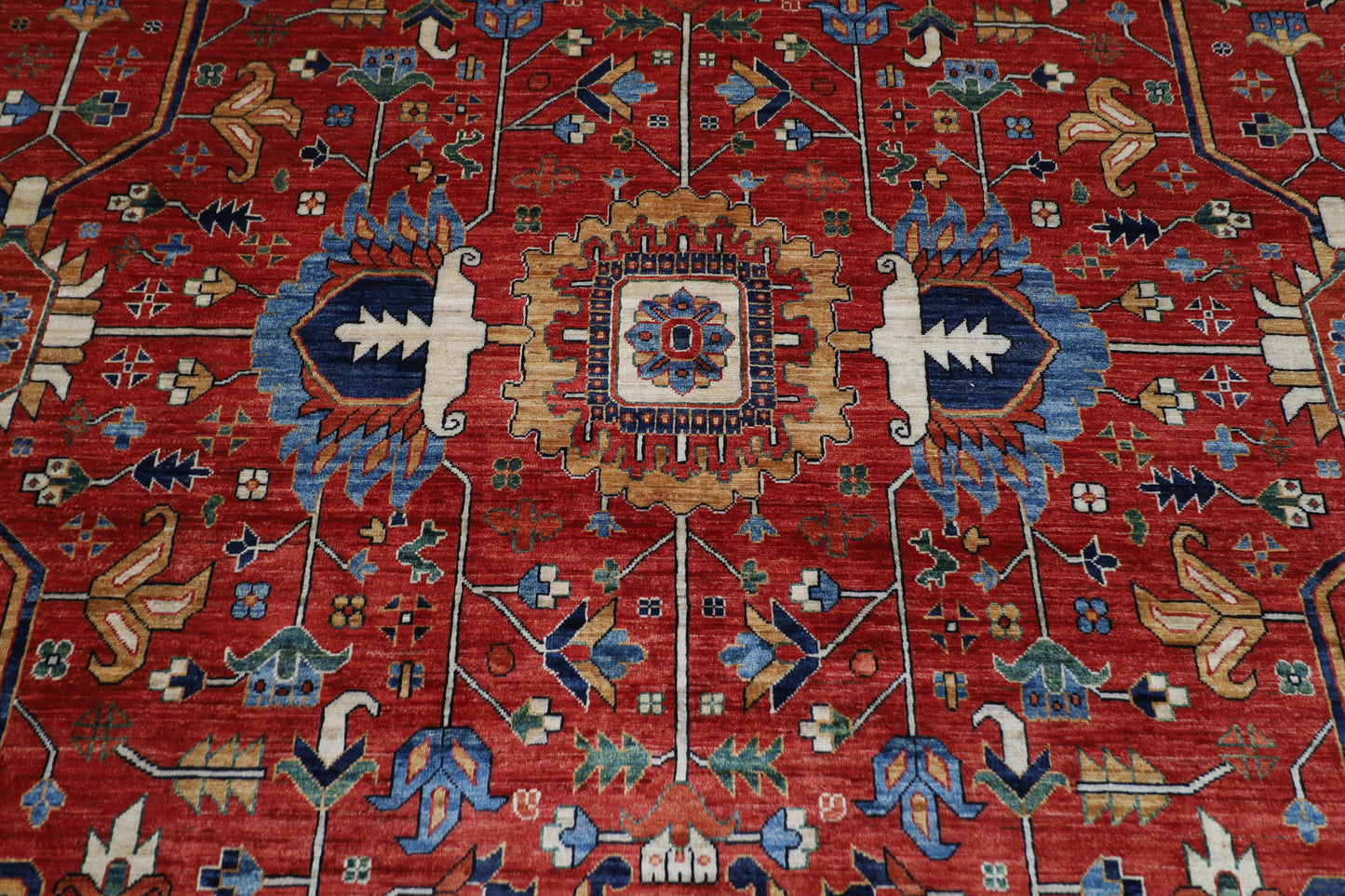305 x 437 cm | serapi Red Area Rug Afghan Hand Knotted veg Dye Wool carpet
