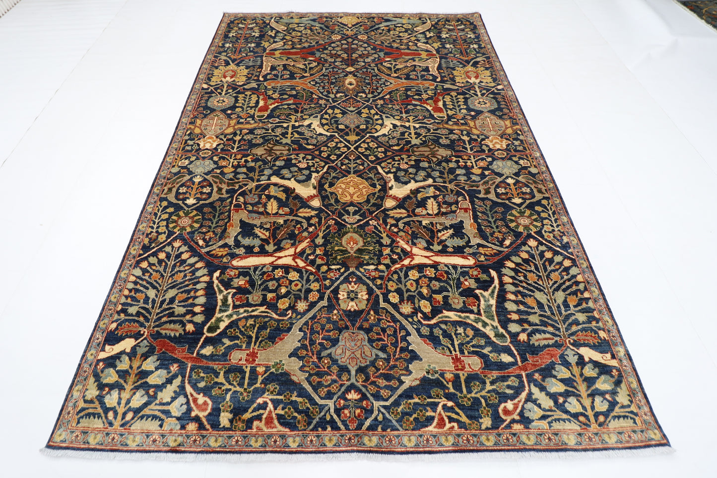 203 x 294 cm | Bidjar Blue Area Rug Afghan Hand Knotted Veg Dye Wool carpet