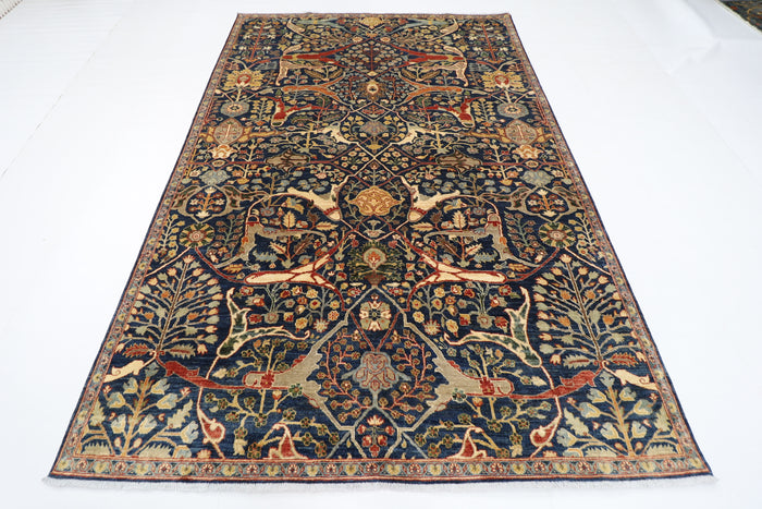 203 x 294 cm | Bidjar Blue Area Rug Afghan Hand Knotted Veg Dye Wool carpet