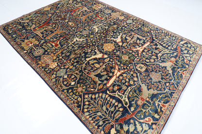 203 x 294 cm | Bidjar Blue Area Rug Afghan Hand Knotted Veg Dye Wool carpet