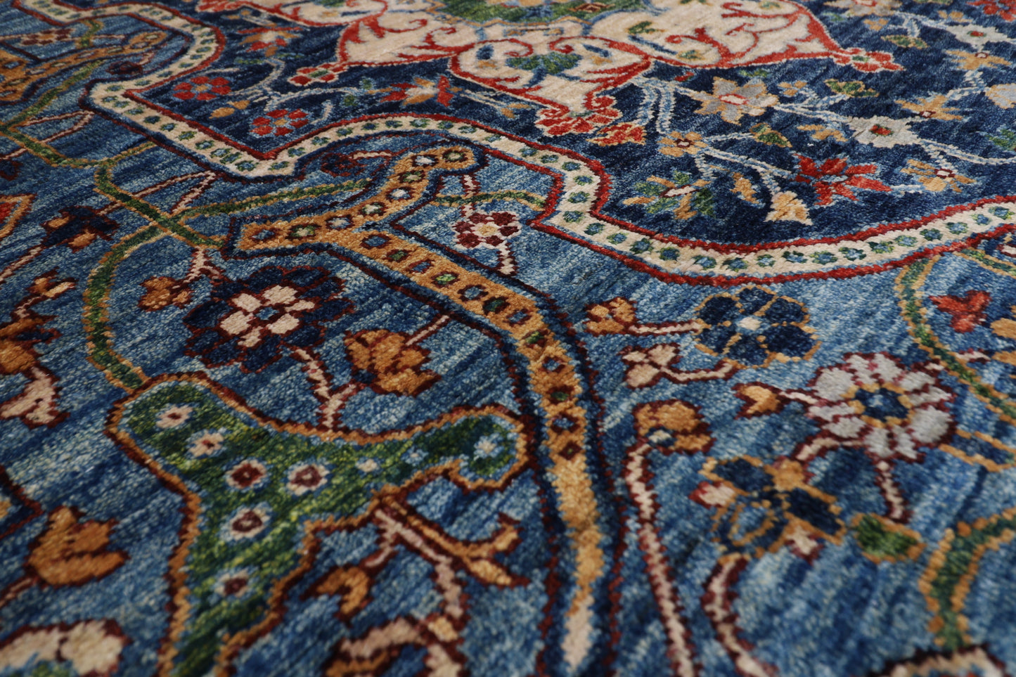 252 x 297 cm | Serapi Red Area Rug Afghan Hand Knotted veg Dye Wool carpet