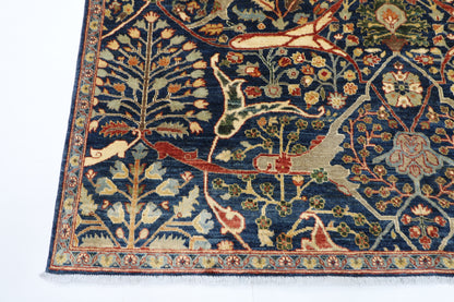 203 x 294 cm | Bidjar Blue Area Rug Afghan Hand Knotted Veg Dye Wool carpet