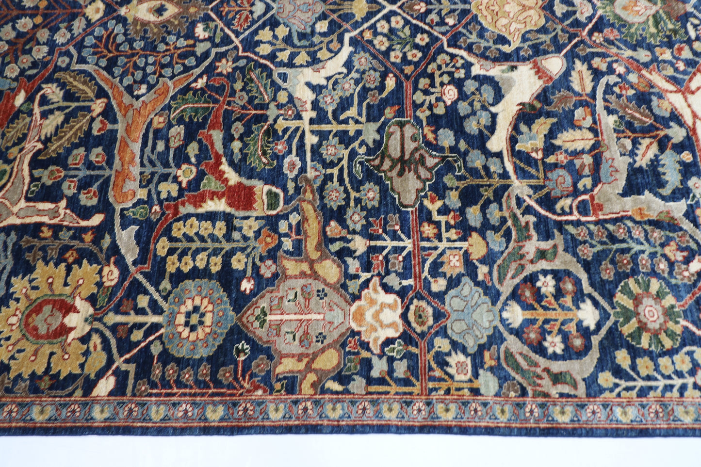 203 x 294 cm | Bidjar Blue Area Rug Afghan Hand Knotted Veg Dye Wool carpet