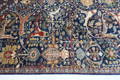203 x 294 cm | Bidjar Blue Area Rug Afghan Hand Knotted Veg Dye Wool carpet
