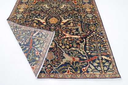 203 x 294 cm | Bidjar Blue Area Rug Afghan Hand Knotted Veg Dye Wool carpet