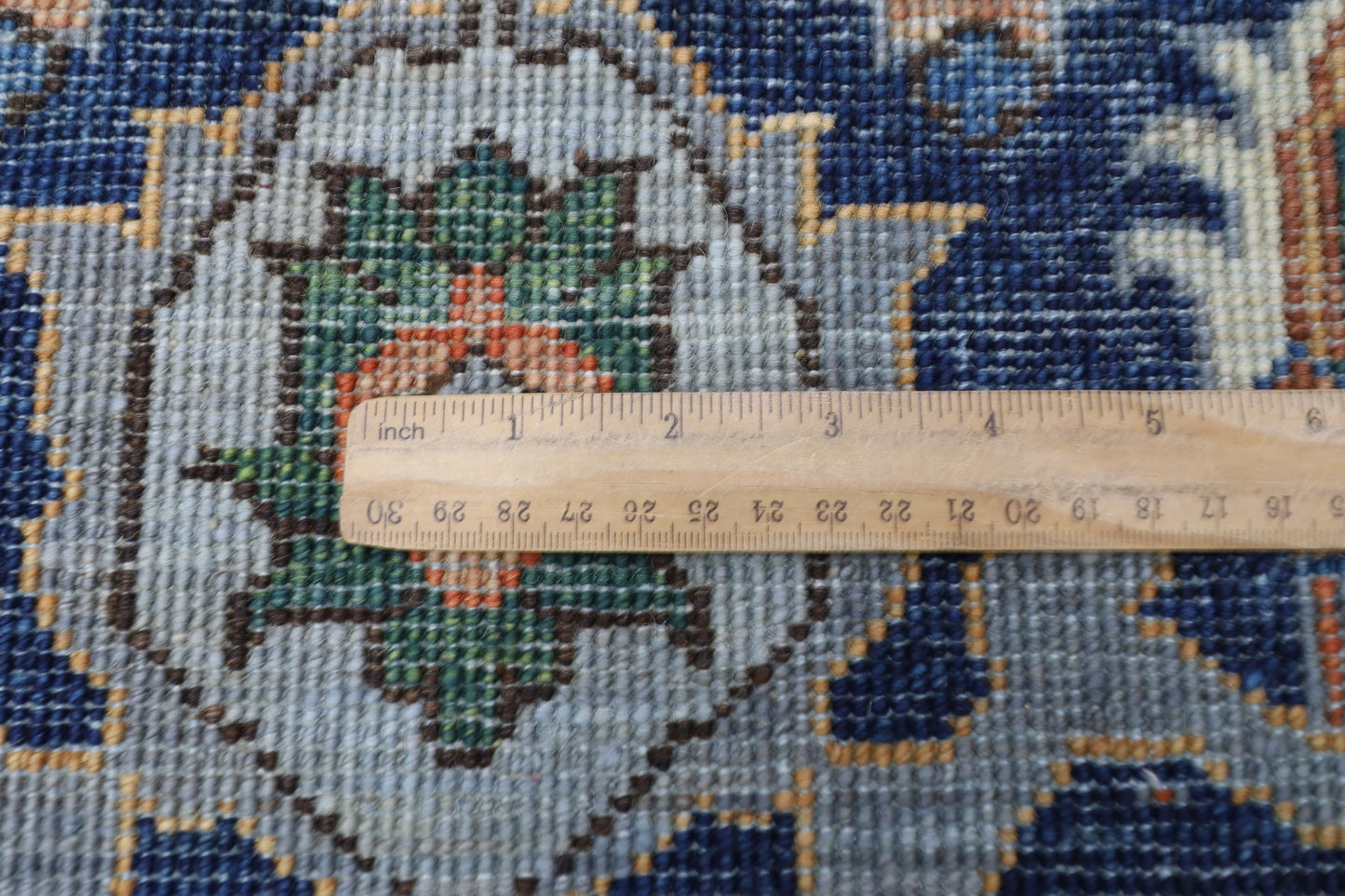 241 x 299 cm | Heriz Gray  Area Rug Afghan Hand Knotted Veg Dye Wool carpet