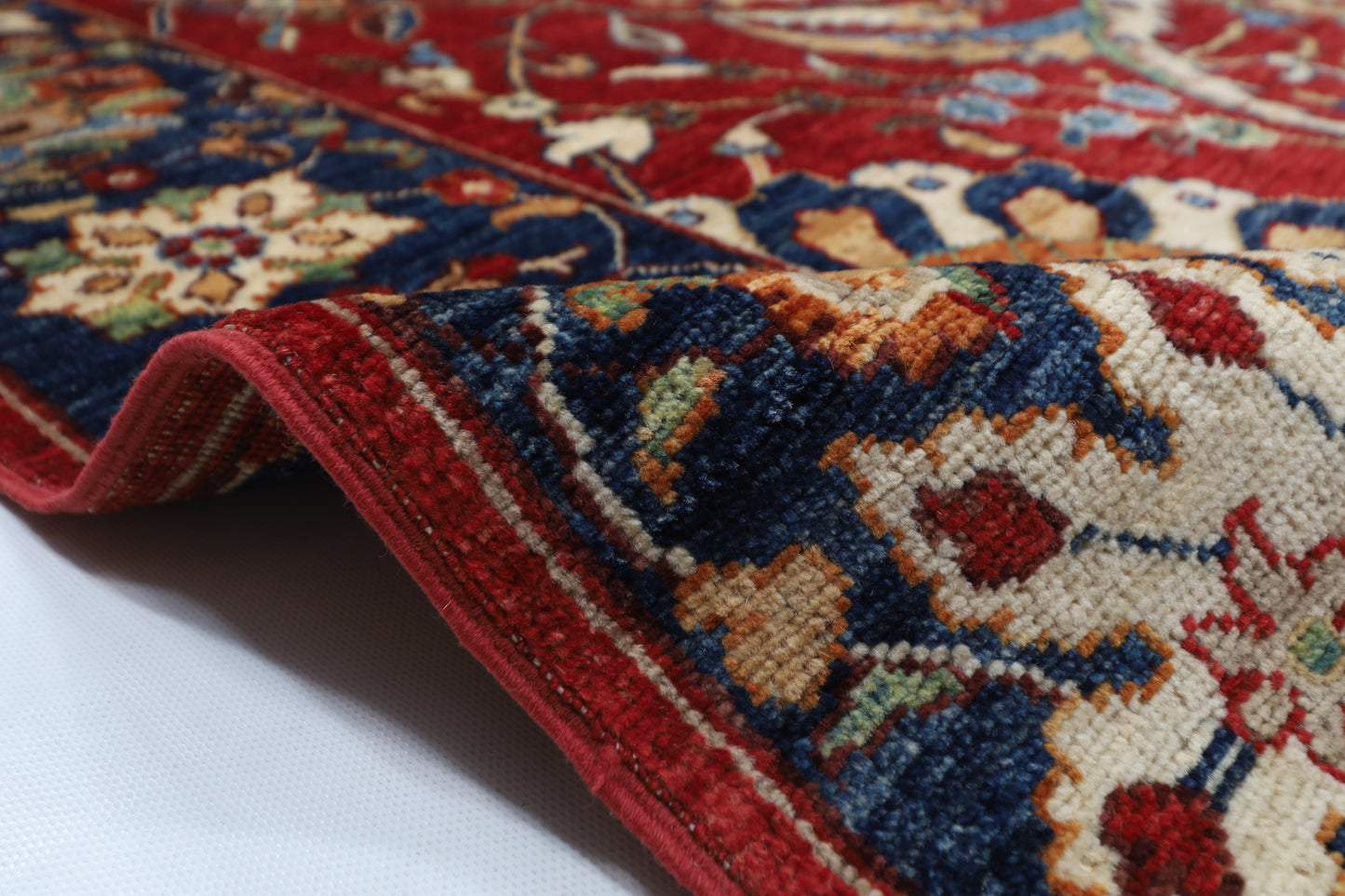 305 x 423 cm | Floral Red large Area Rug Afghan Hand Knotted veg Dye Wool carpet