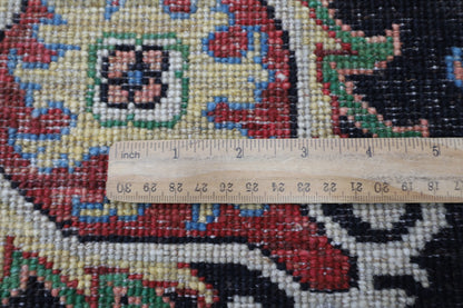 300 x 412 cm | Floral Sultani Black Area Rug Afghan Hand Knotted Veg Dye Wool carpet