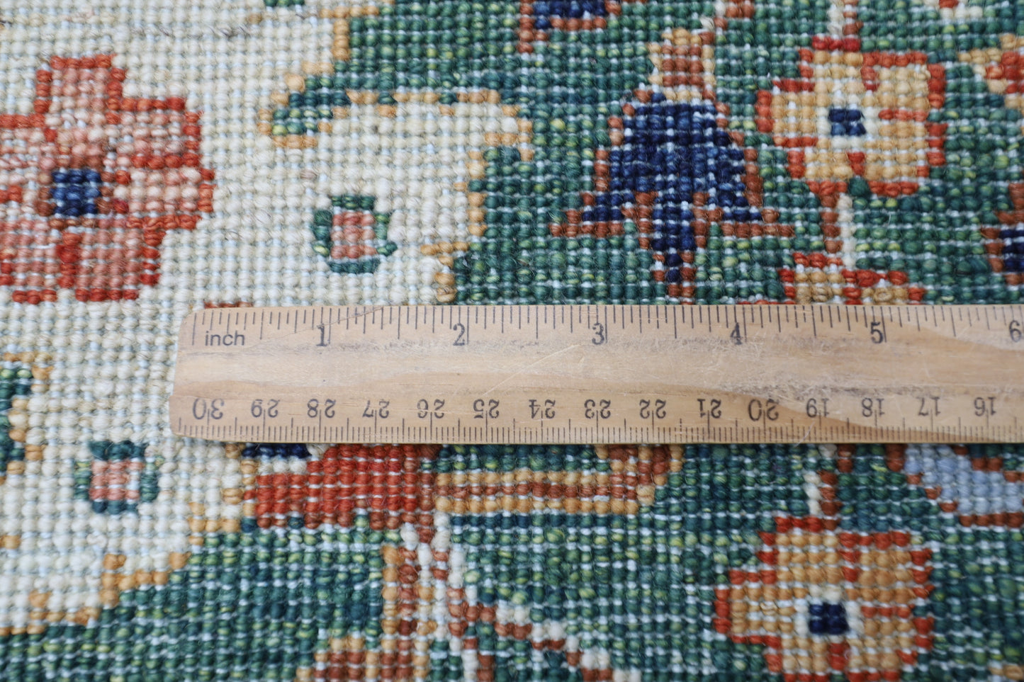 268 x 356 cm | Floral Bidjar Green Area Rug Afghan Hand Knotted Veg Dye Wool carpet