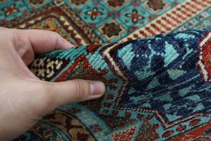 299 x 394 cm | Mamluk large Area Rug Afghan Hand Knotted veg Dye Wool carpet