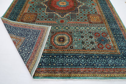 299 x 394 cm | Mamluk large Area Rug Afghan Hand Knotted veg Dye Wool carpet