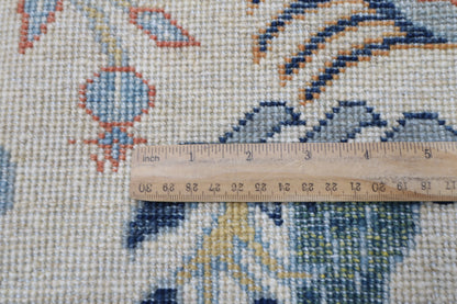 276 x 361 cm | Birds beige Area Rug Afghan Hand Knotted Veg Dye Wool carpet
