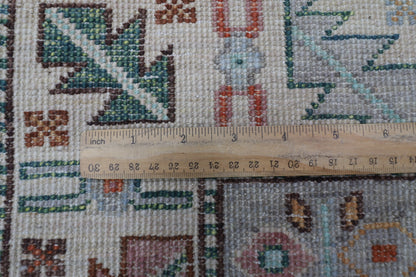 275 x 358 cm | Waziri large Area Rug Afghan Hand Knotted veg Dye Wool carpet