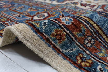 246 x 296 cm | heriz gematric gray Area Rug Afghan Hand Knotted veg Dye Wool carpet