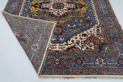 246 x 296 cm | heriz gematric gray Area Rug Afghan Hand Knotted veg Dye Wool carpet