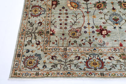 245 x 299 cm | Floral Sultani Area Rug Afghan Hand Knotted Veg Dye Wool carpet