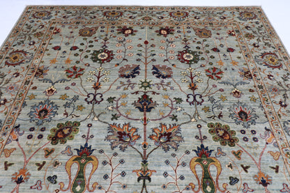 245 x 299 cm | Floral Sultani Area Rug Afghan Hand Knotted Veg Dye Wool carpet