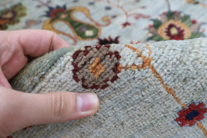 245 x 299 cm | Floral Sultani Area Rug Afghan Hand Knotted Veg Dye Wool carpet