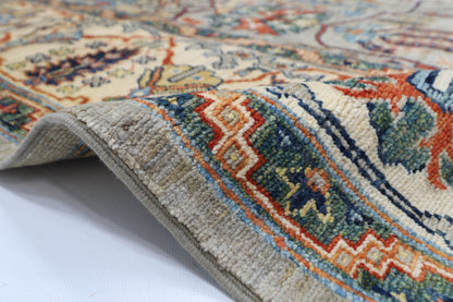 251 x 306 cm | Bidjar Gray Area Rug Afghan Hand Knotted Veg Dye Wool carpet