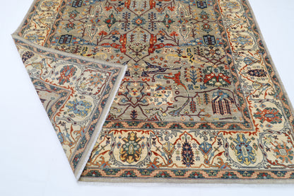251 x 306 cm | Bidjar Gray Area Rug Afghan Hand Knotted Veg Dye Wool carpet