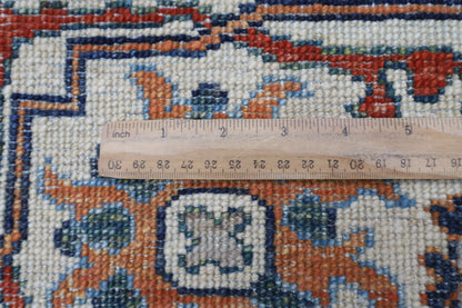 251 x 306 cm | Bidjar Gray Area Rug Afghan Hand Knotted Veg Dye Wool carpet