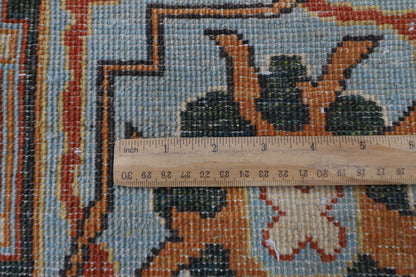 353 x 444 cm |  Bidjar BeigeTribal large Area Rug Afghan Hand Knotted veg Dye Wool carpet