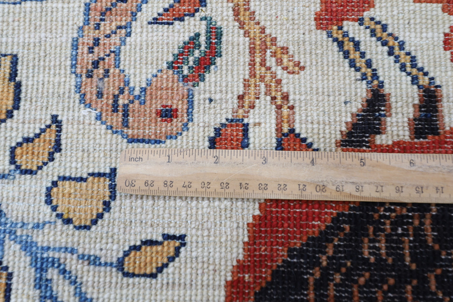 302 x 419 cm | Oriental birds beige Area Rug Afghan Hand Knotted Veg Dye Wool carpet