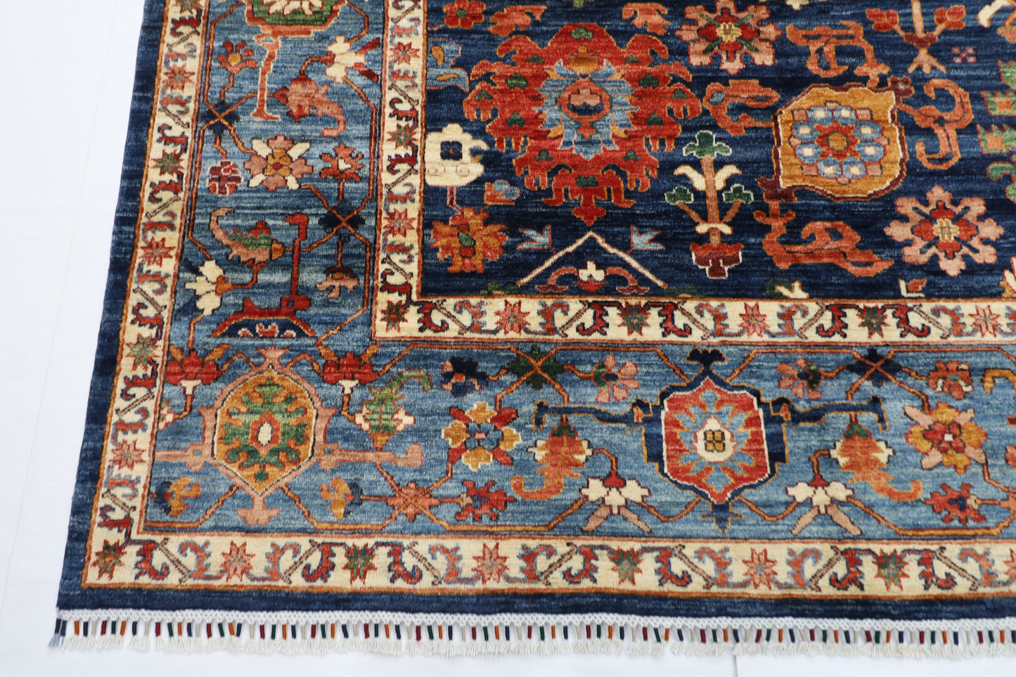 300 x 486 cm | Oriental Bidjar Blue Area Rug Afghan Hand Knotted Veg Dye Wool carpet