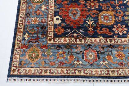 300 x 486 cm | Oriental Bidjar Blue Area Rug Afghan Hand Knotted Veg Dye Wool carpet