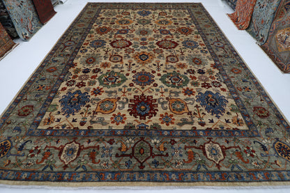 305 x 424 cm |  Bidjar  Tribal large Area Rug Afghan Hand Knotted veg Dye Wool carpet