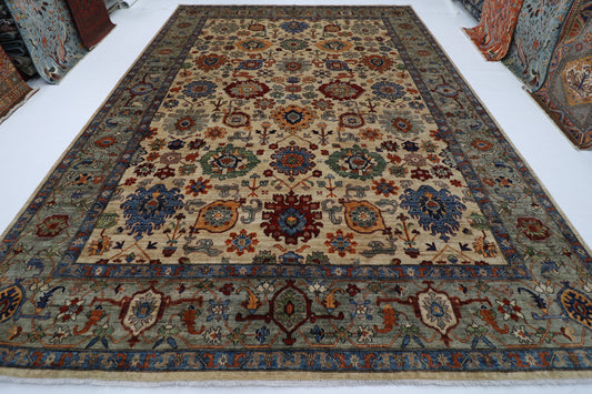305 x 424 cm |  Bidjar  Tribal large Area Rug Afghan Hand Knotted veg Dye Wool carpet