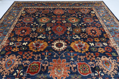 300 x 486 cm | Oriental Bidjar Blue Area Rug Afghan Hand Knotted Veg Dye Wool carpet