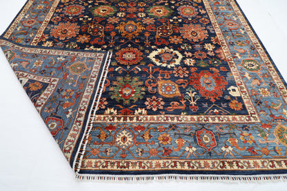 300 x 486 cm | Oriental Bidjar Blue Area Rug Afghan Hand Knotted Veg Dye Wool carpet