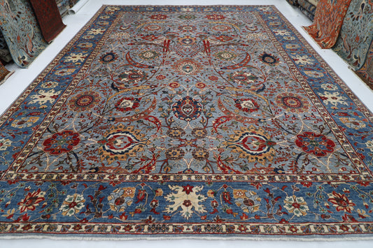 357 x 433 cm |  Bidjar Tribal large Area Rug Afghan Hand Knotted veg Dye Wool carpet