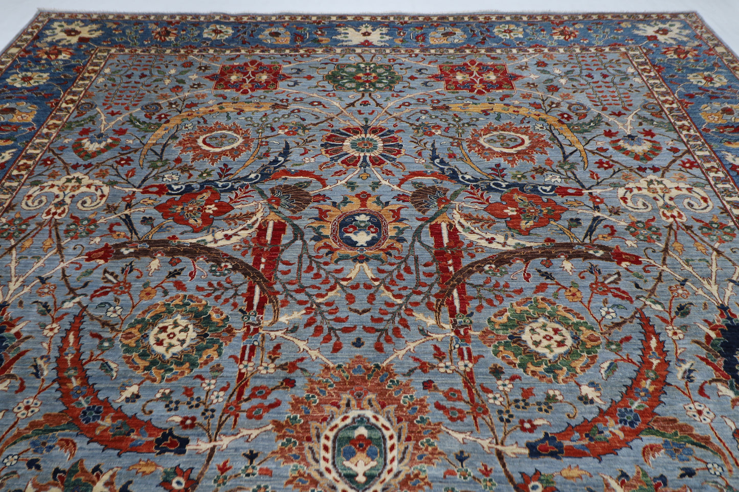 357 x 433 cm |  Bidjar Tribal large Area Rug Afghan Hand Knotted veg Dye Wool carpet