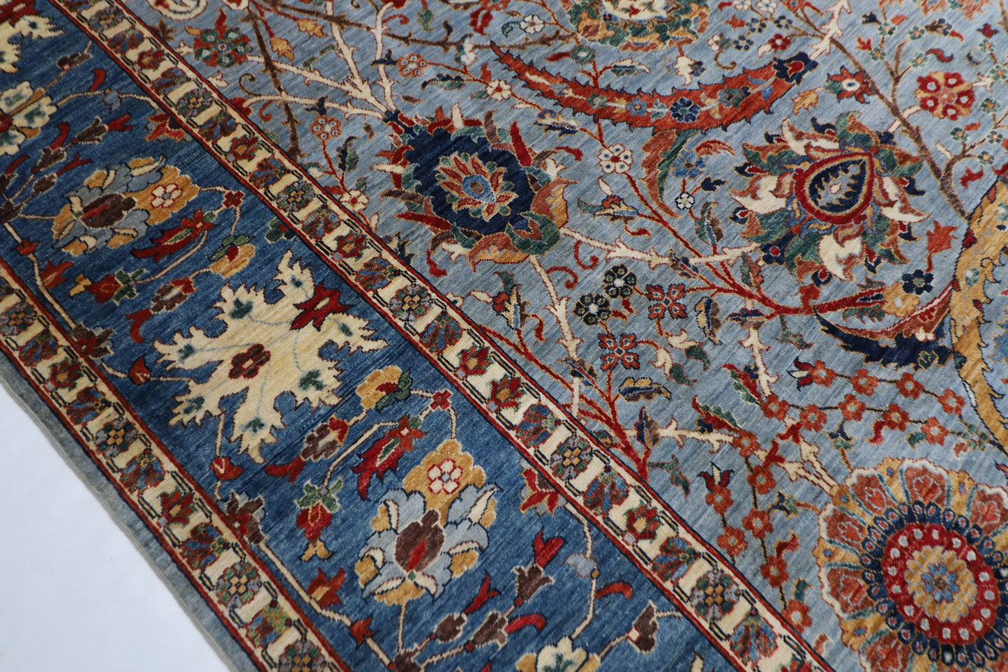 357 x 433 cm |  Bidjar Tribal large Area Rug Afghan Hand Knotted veg Dye Wool carpet