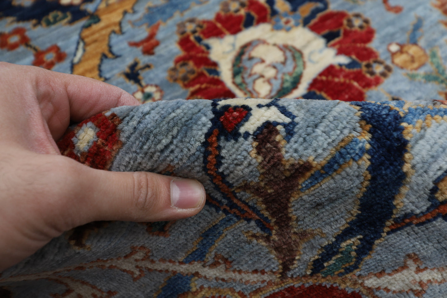 357 x 433 cm |  Bidjar Tribal large Area Rug Afghan Hand Knotted veg Dye Wool carpet