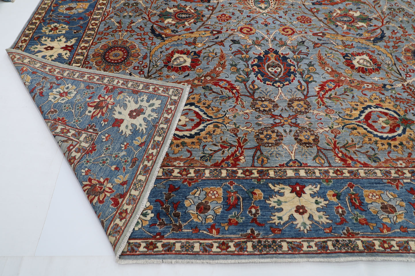 357 x 433 cm |  Bidjar Tribal large Area Rug Afghan Hand Knotted veg Dye Wool carpet