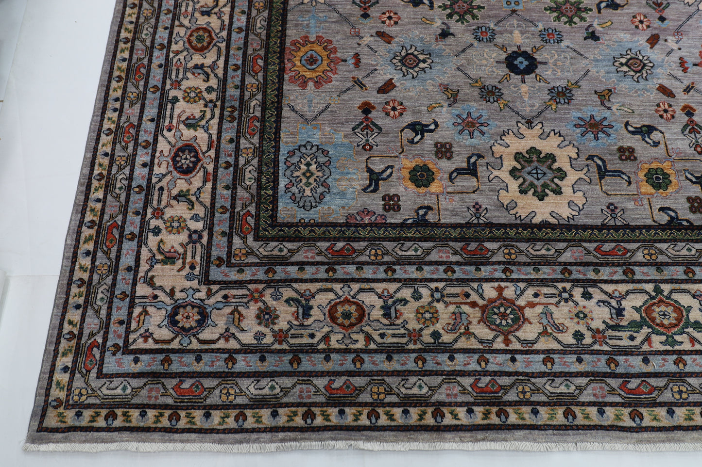 364 x 542 cm |  Bidjar purple Tribal large Area Rug Afghan Hand Knotted veg Dye Wool carpet