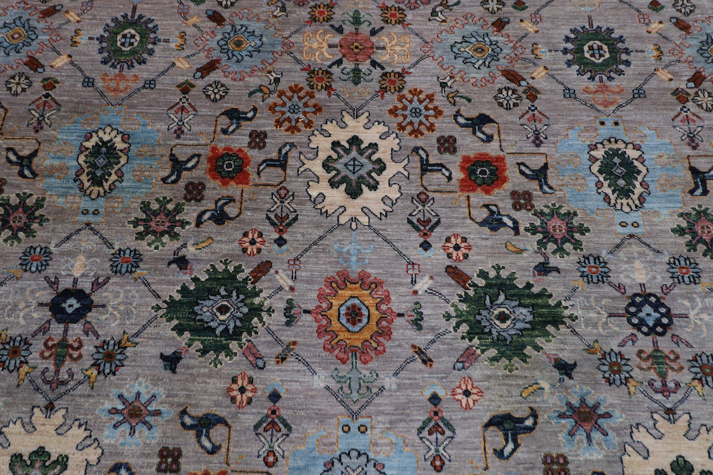 364 x 542 cm |  Bidjar purple Tribal large Area Rug Afghan Hand Knotted veg Dye Wool carpet