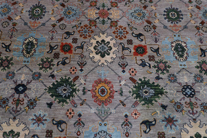 364 x 542 cm |  Bidjar purple Tribal large Area Rug Afghan Hand Knotted veg Dye Wool carpet