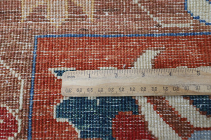 300 x 412 cm | Oriental Floral Orange Area Rug Afghan Hand Knotted Veg Dye Wool carpet