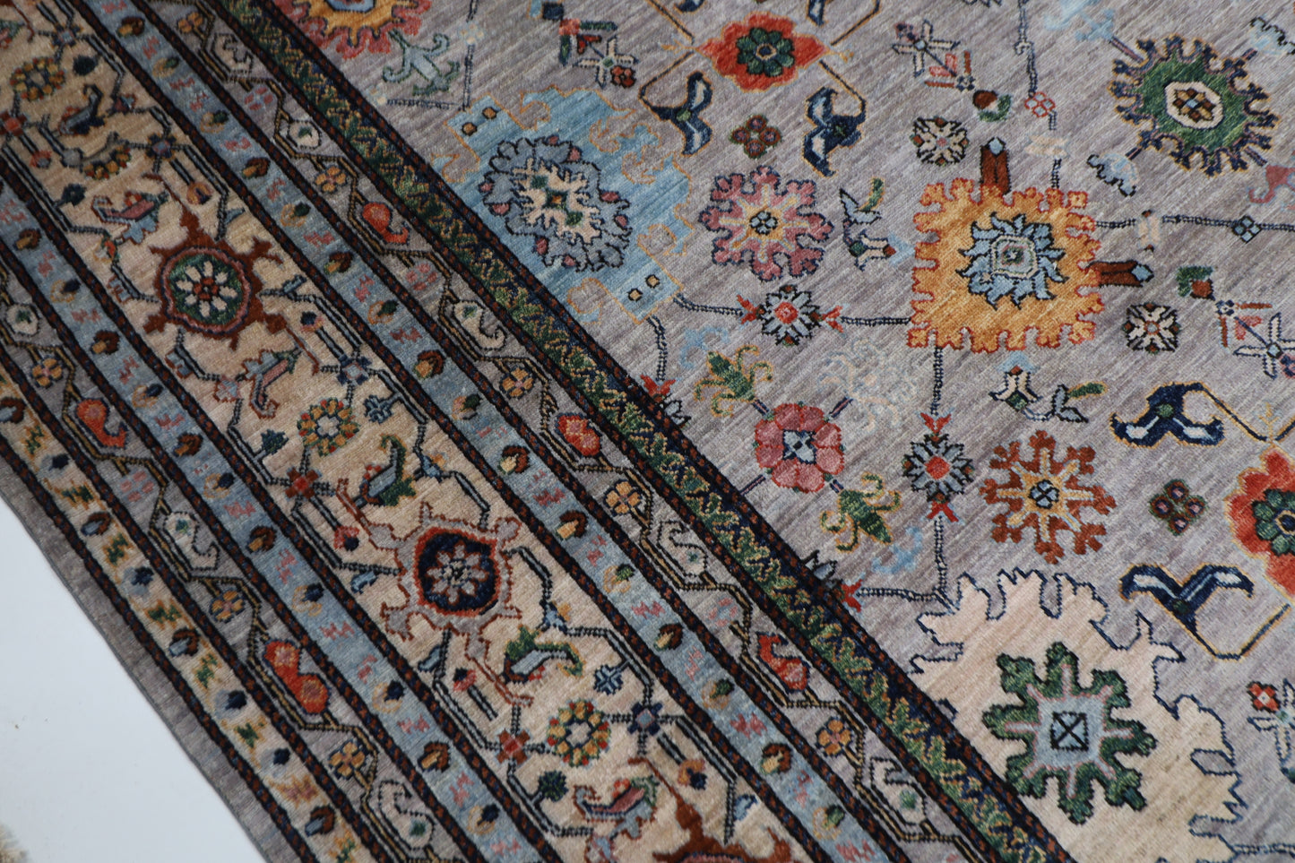 364 x 542 cm |  Bidjar purple Tribal large Area Rug Afghan Hand Knotted veg Dye Wool carpet