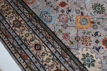 364 x 542 cm |  Bidjar purple Tribal large Area Rug Afghan Hand Knotted veg Dye Wool carpet
