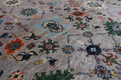 364 x 542 cm |  Bidjar purple Tribal large Area Rug Afghan Hand Knotted veg Dye Wool carpet