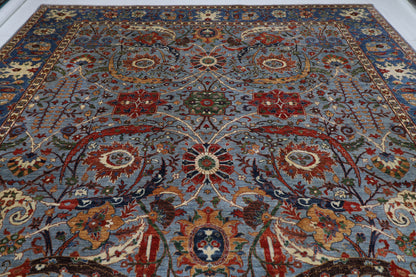 368 x 542 cm |  Bidjar gray Tribal large Area Rug Afghan Hand Knotted veg Dye Wool carpet