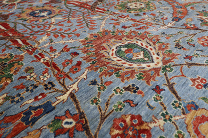 368 x 542 cm |  Bidjar gray Tribal large Area Rug Afghan Hand Knotted veg Dye Wool carpet