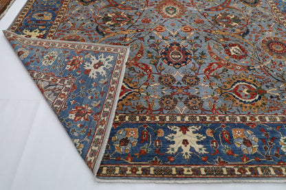 368 x 542 cm |  Bidjar gray Tribal large Area Rug Afghan Hand Knotted veg Dye Wool carpet